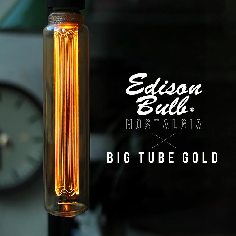 EdisonBulb ノスタルジアBIGチューブ エジソンバルブLED電球 大きい
