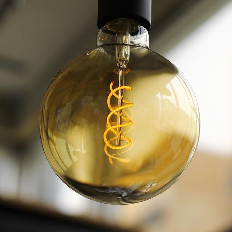 EdisonBulb 2個セット スパイラル BIG GLOBE エジソン バルブLED E26