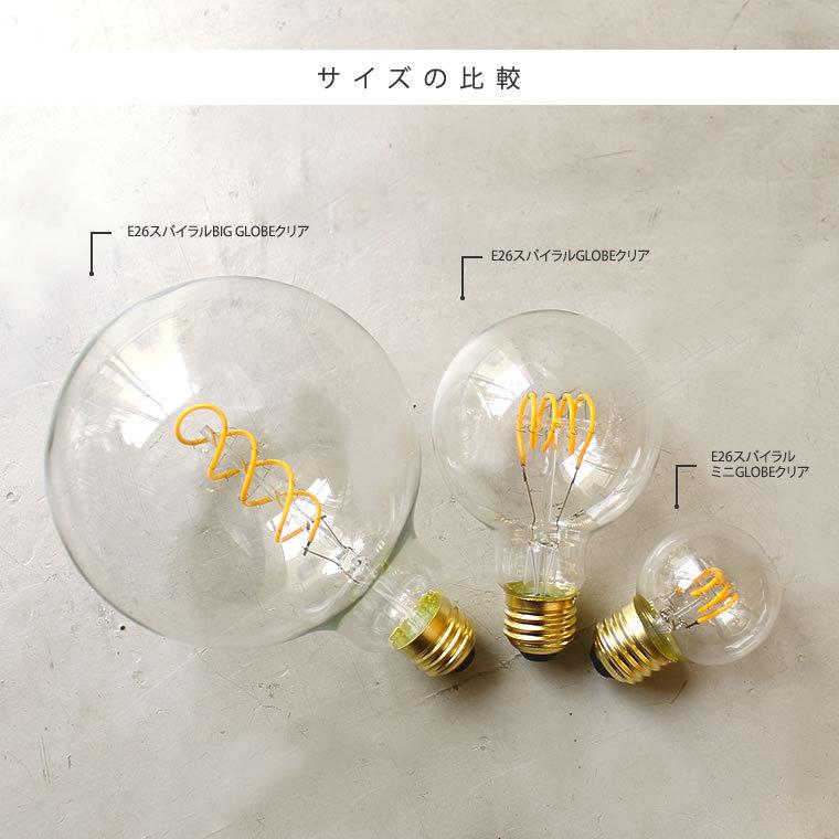 EdisonBulb 5個セット スパイラル BIG GLOBE エジソンバルブLED E26