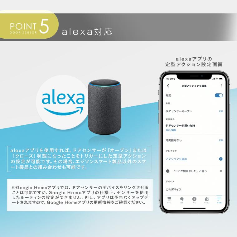 ドアセンサー 窓 防犯グッズ 開閉検知 スマホ通知 介護 徘徊防止 wifi 玄関ドア 家 エジソンスマート 高齢者 見守り アラーム Wi-Fi ワイヤレス アレクサ｜nestbeauty｜13