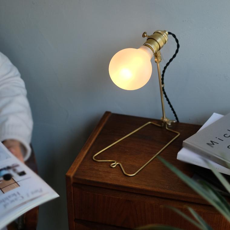 ARMY ステンシル エイジング加工 グースネック 金属製卓上ライト