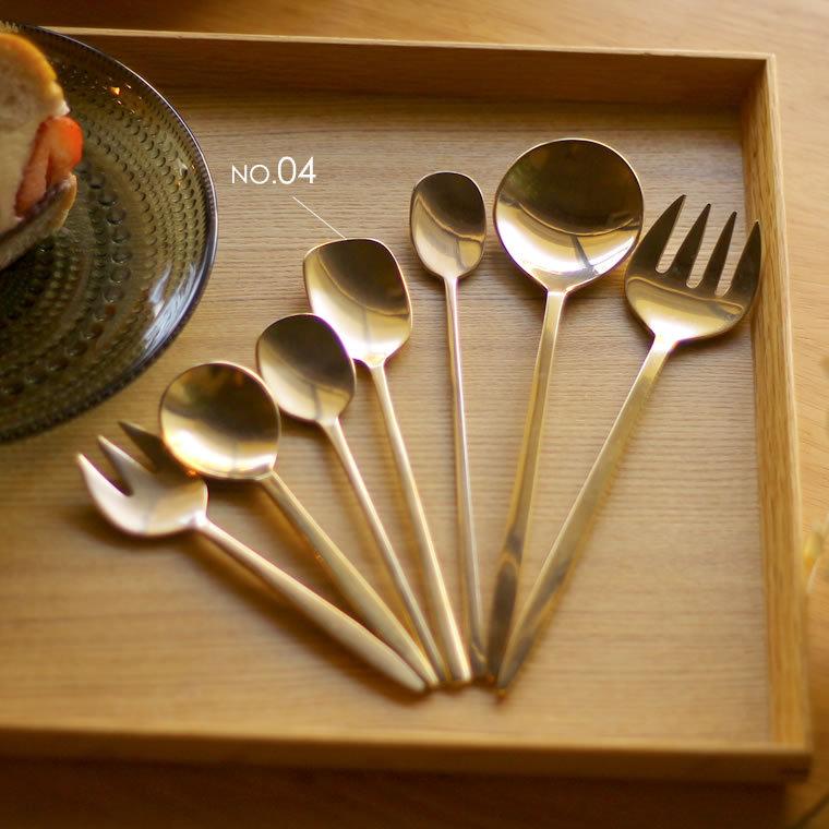 ブラス ミール スプーン L 04 真鍮 カトラリー ティースプーン ジャムスプーン 平ら 薄い 華奢な柄 キッチンギフト 食卓 おしゃれ かわいい  カフェスプーン 高級 :shisei10:ネストビューティ 通販 