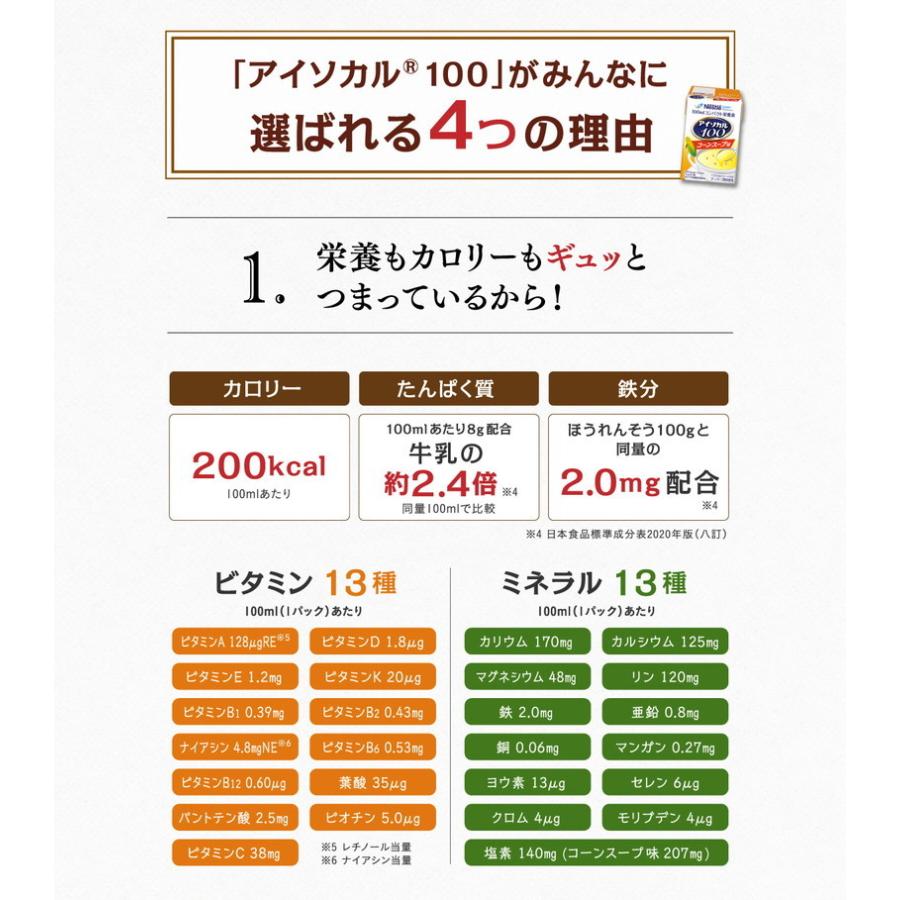 アイソカル 100 コーンスープ味 100ml×12パック( ペムパル isocal 健康