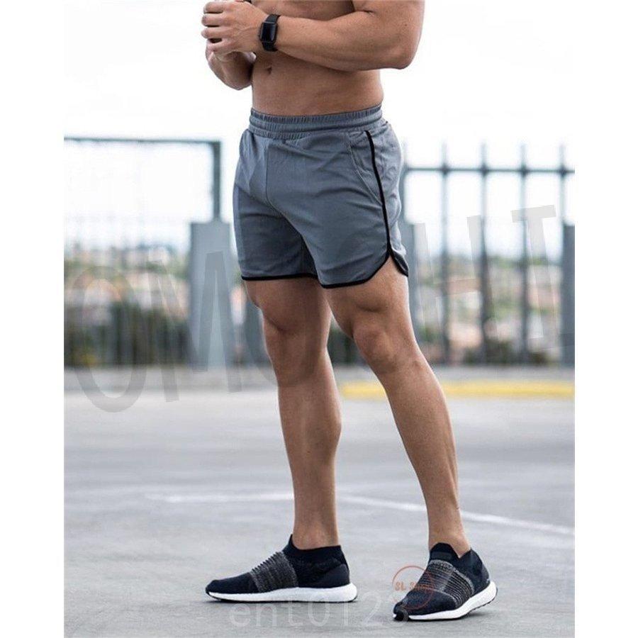 ストライプ柄 ショートパンツ メンズ 三分丈 スポーツウェア フィットネス ランニング トレーニング 半パン 短パン カジュアル 吸汗 速乾 男性用 最大94 Offクーポン