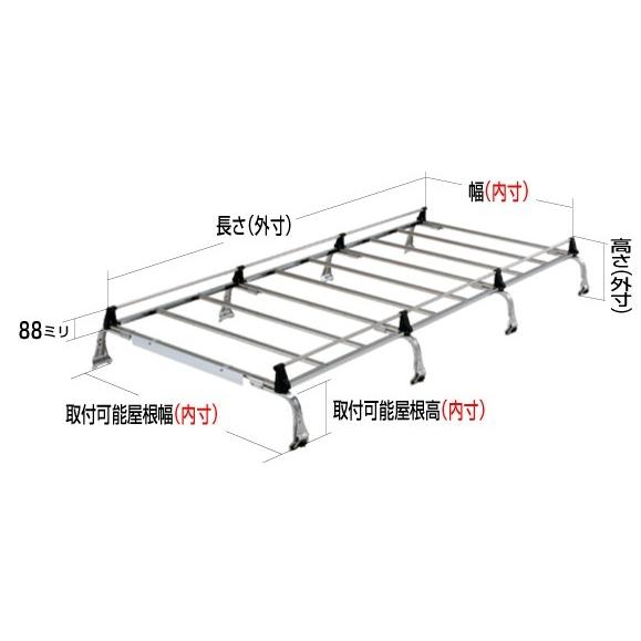 大阪直営店 ◆ROCKYルーフキャリアSEシリーズ デルタバン 40・50系 ハイルーフ SE-530VH