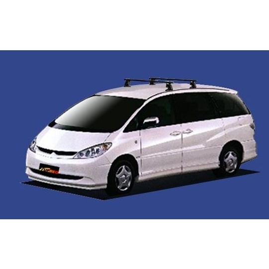 TOYOTA エスティマ ルーフレール ブラック 2本セット