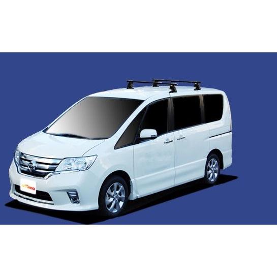 セレナC26 HFC26専用（デリカD5前期も可）ルーフキャリアセット ☆TUFREQシステムキャリア セレナ C26系用 ベースキット1台分 : NET