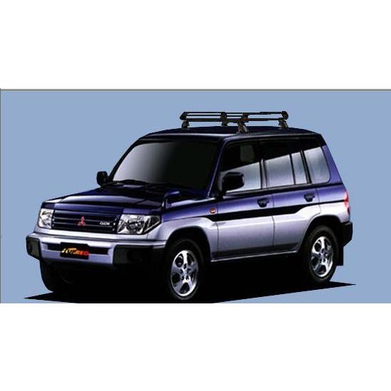 ☆TUFREQ ルーフキャリア パジェロイオ H76W ルーフレール無車用/P+ 