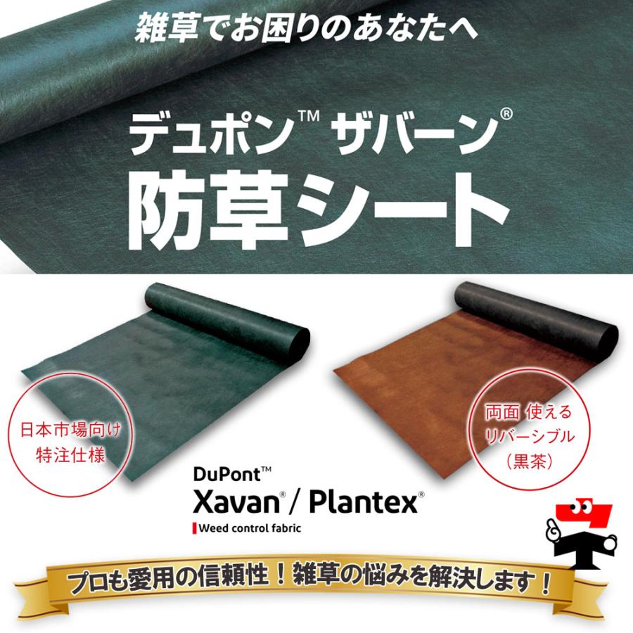 DuPont 防草シート ザバーン 緑 XA-136G1.0 幅1m×50m 1本