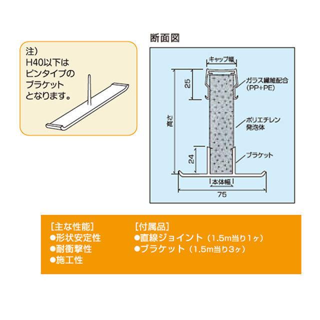 エキスパンタイ 1本 黒 TJ-20-100 (旧TK-20) キャップ幅 20mmx高