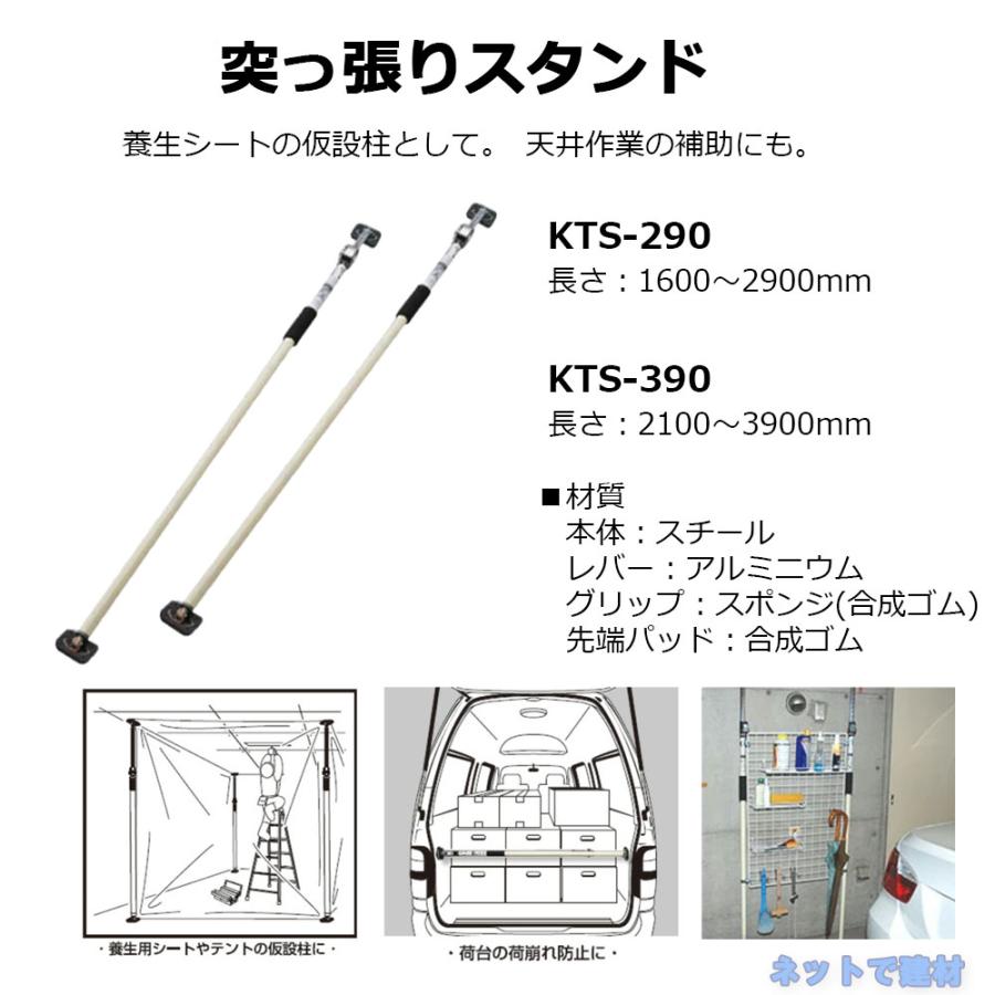 突っ張りスタンド KTS-390 2本 セット 2100mm〜3900mm 個人宛