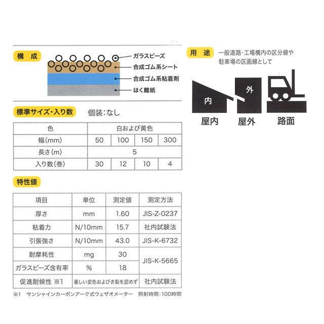 キクラインテープ No.317 黄色 12巻 (1箱) 100mm幅×5m 菊水 まとめ売り 