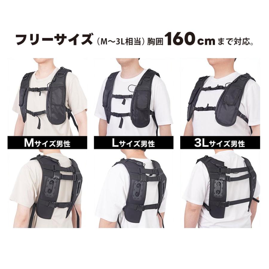 ハーネス対応冷蔵ベスト ペルチェ式 バッテリーセット RZFHTVSBKBT