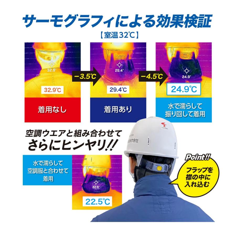 ゼロエネプラス ツヌーガ製 涼感フラップ 黒 3枚セット #1801 接触冷感