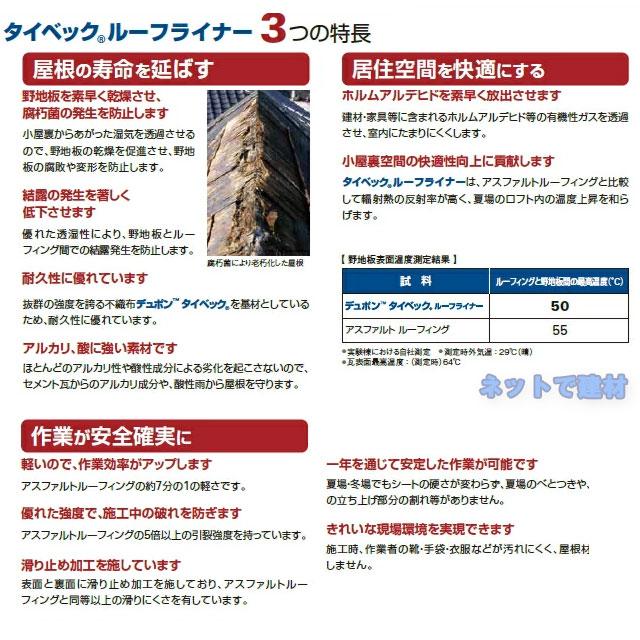 DuPont（デュポン） 【7月中旬以降発送】デュポン タイベック ルーフ 