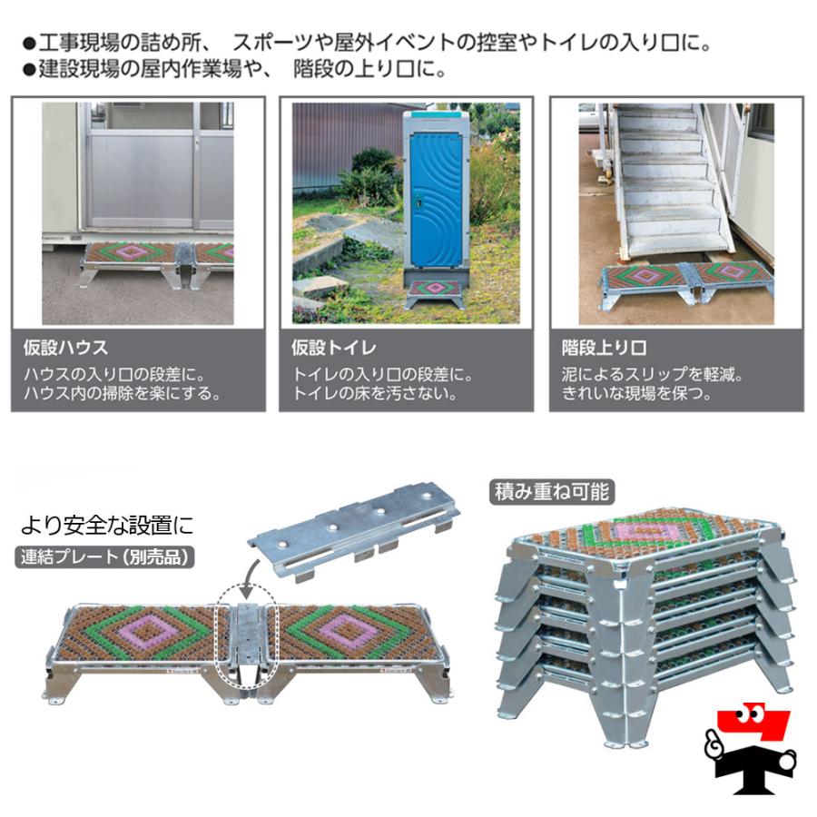 泥落とし踏み台 ワンステップ（本体+専用マット）OS-6036 1台 マルサ 個人宛配送不可_2