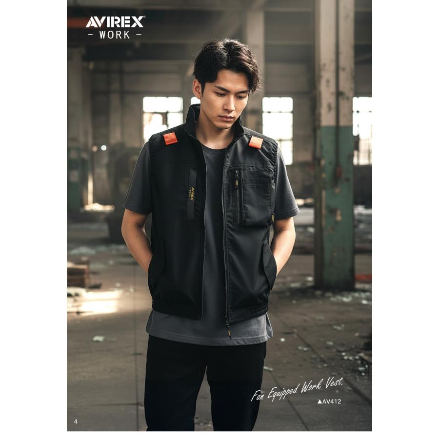 AVIREX WORK（アヴィレックスワーク） (48時間限定P5倍) ワーク袖なし