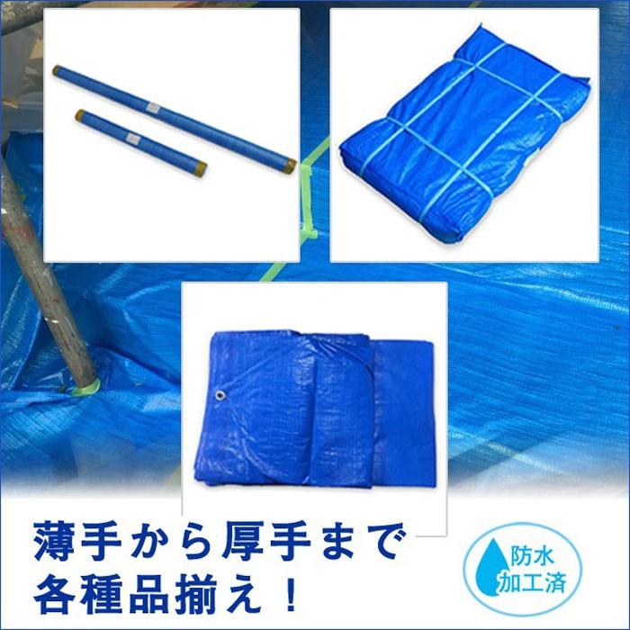 ブルーシート 軽量 2.7m×3.6m 20枚 KMネクスト 181210040 : ネットで 
