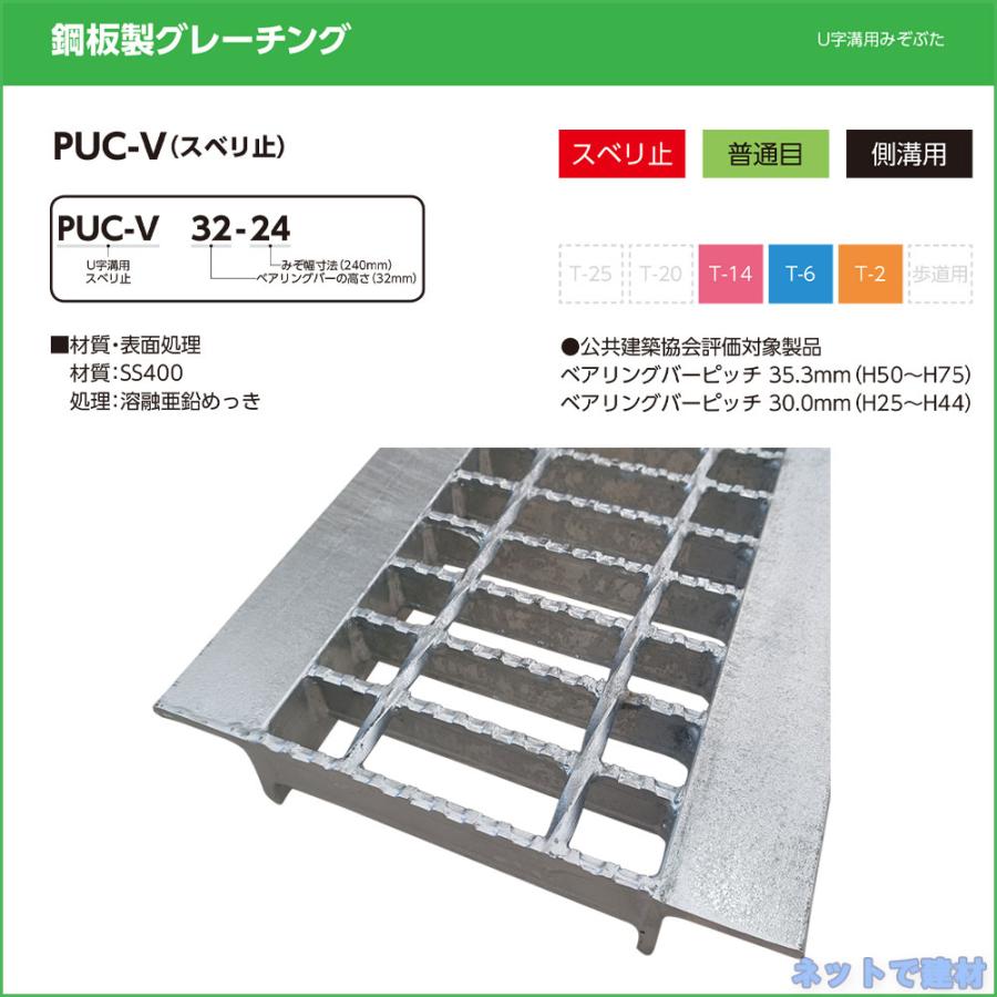 U字溝用みぞぶた PUC-V 25-30 T-2 1枚 ニムラ 溝幅300mm 鋼板製