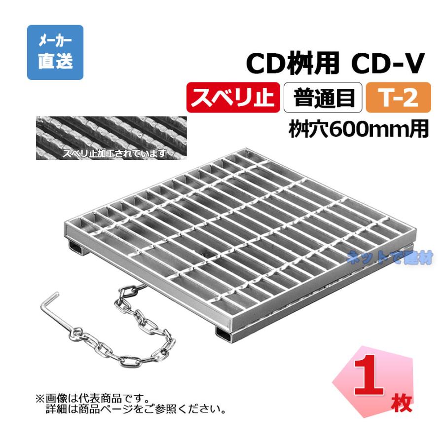 【受注生産品】ますぶた CD-V 600-2 T-2 1枚 ニムラ 街きょうます型式 600用 鋼板製グレーチング スベリ止 普通目 桝用 都営住宅局型