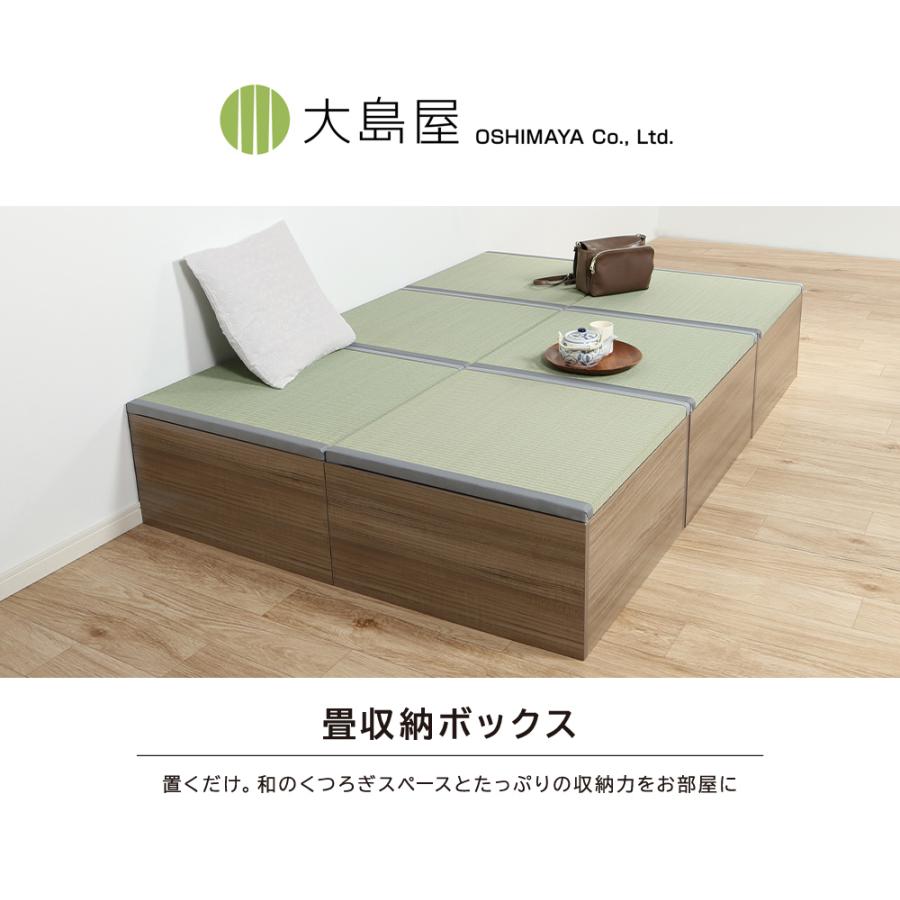 畳収納ボックス ハイタイプ 約60cm×60cm×43cm 1個 たたみ い草 ベンチ