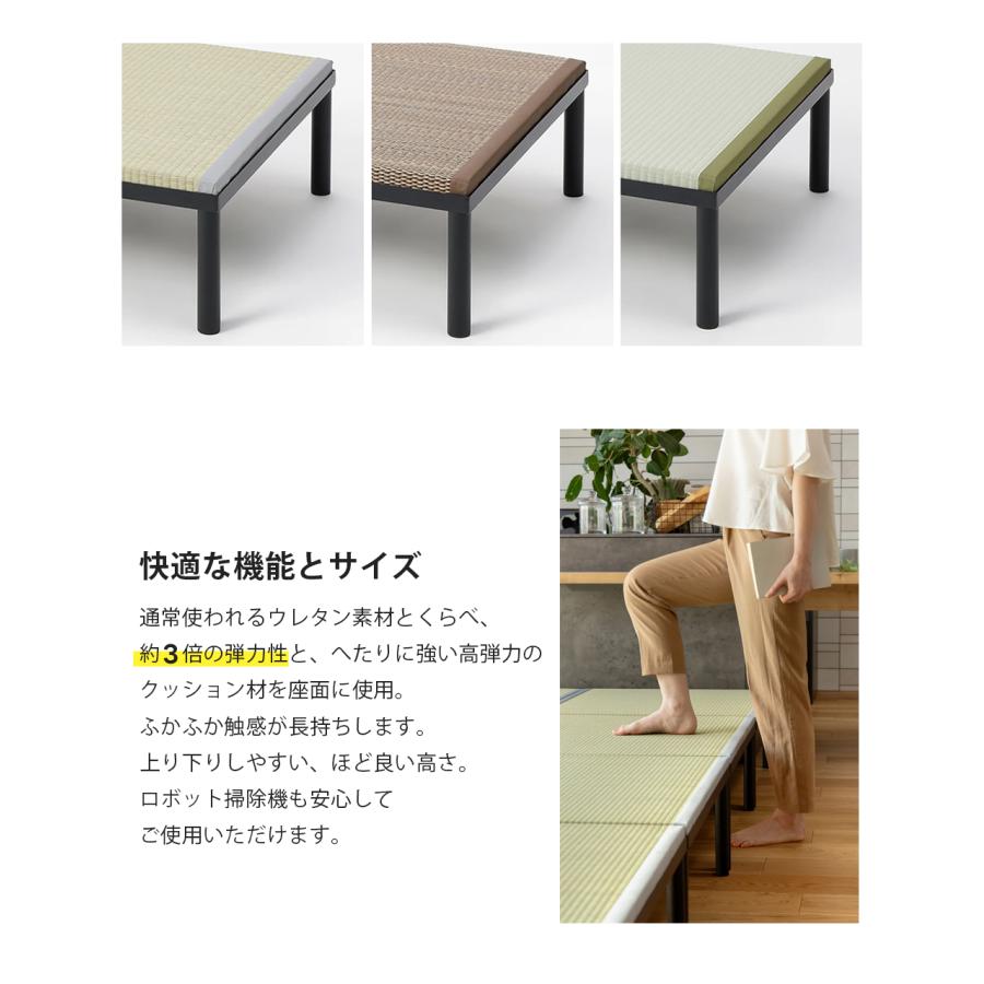 畳小上がり ハイ/ロー YUTORI 600 約60cm×60cm×23cm/29cm 1台 たたみ い草 大島屋_5