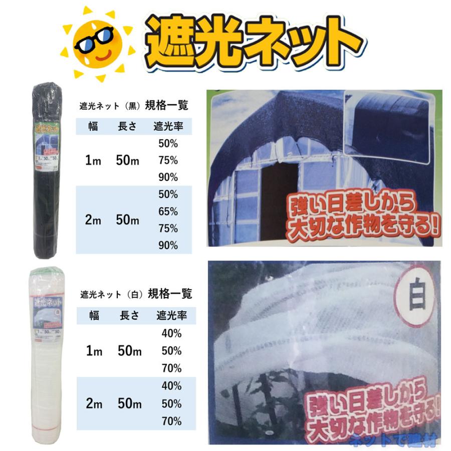 【数量限定】シンセイ 遮光ネット 白 50% 1m×50m 個人宅配送OK)シンセイ 遮光ネット 白 遮光率50% 1m×50m (農業用)(園芸