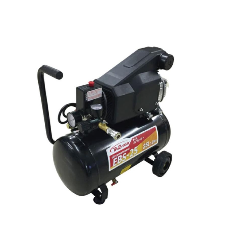 シンセイ　オイルレスコンプレッサー　エアーコンプレッサー25L 1．5馬力 欠品・入荷未定】オイルコンプレッサー EBS-25 1台 シンセイ タンク