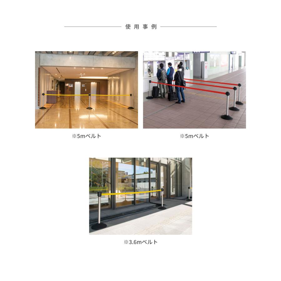 テラモト（TERAMOTO） ベルトパーテーションAW 2台 屋外対応 ナイロン