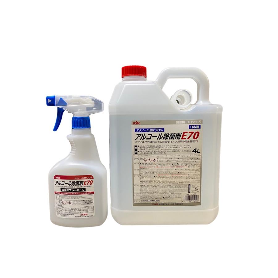 Kyk古河薬品工業 アルコール分 濃度70 あらゆる場所の衛生管理に 手指衛生 コロナ対策 4リットル エタノール ウィルス対策 安心の日本製 17 422 Net Force 通販 Yahoo ショッピング