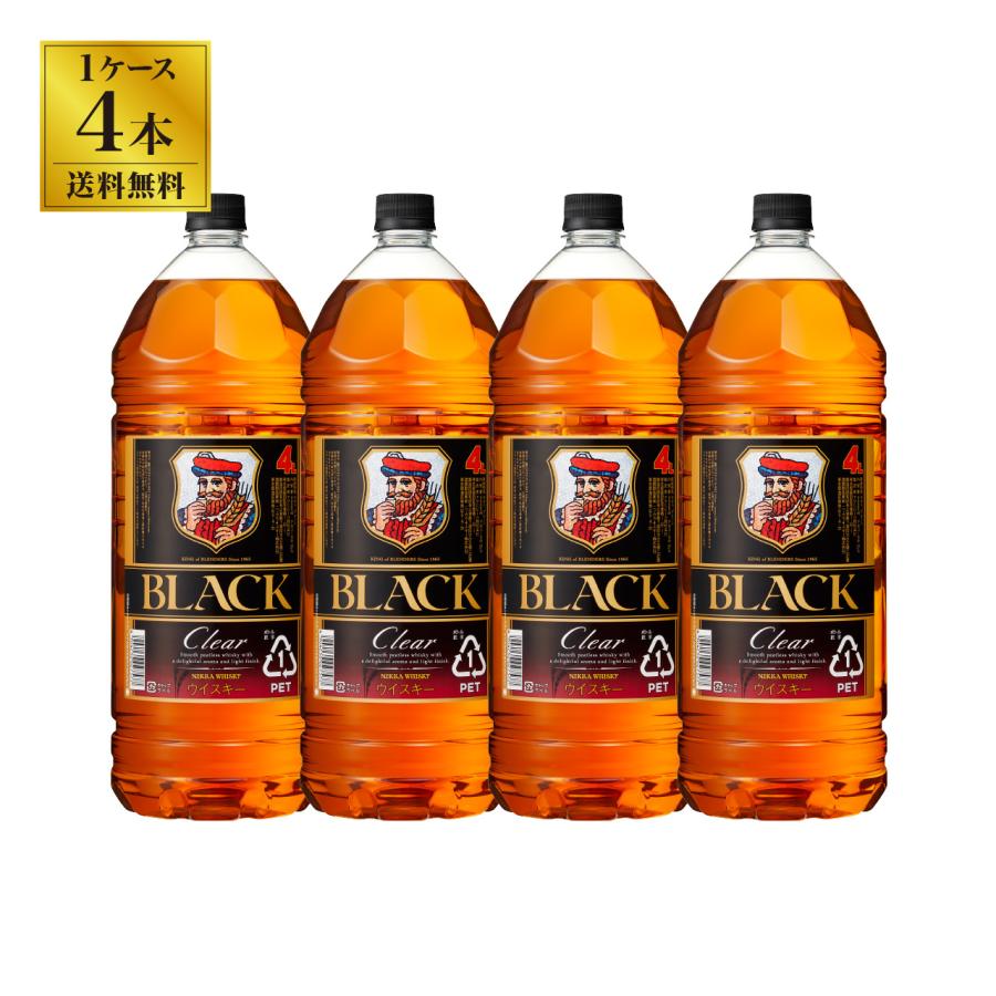 ブラックニッカ 【送料無料】ブラックニッカ 4L×4本(1ケース) ブレン