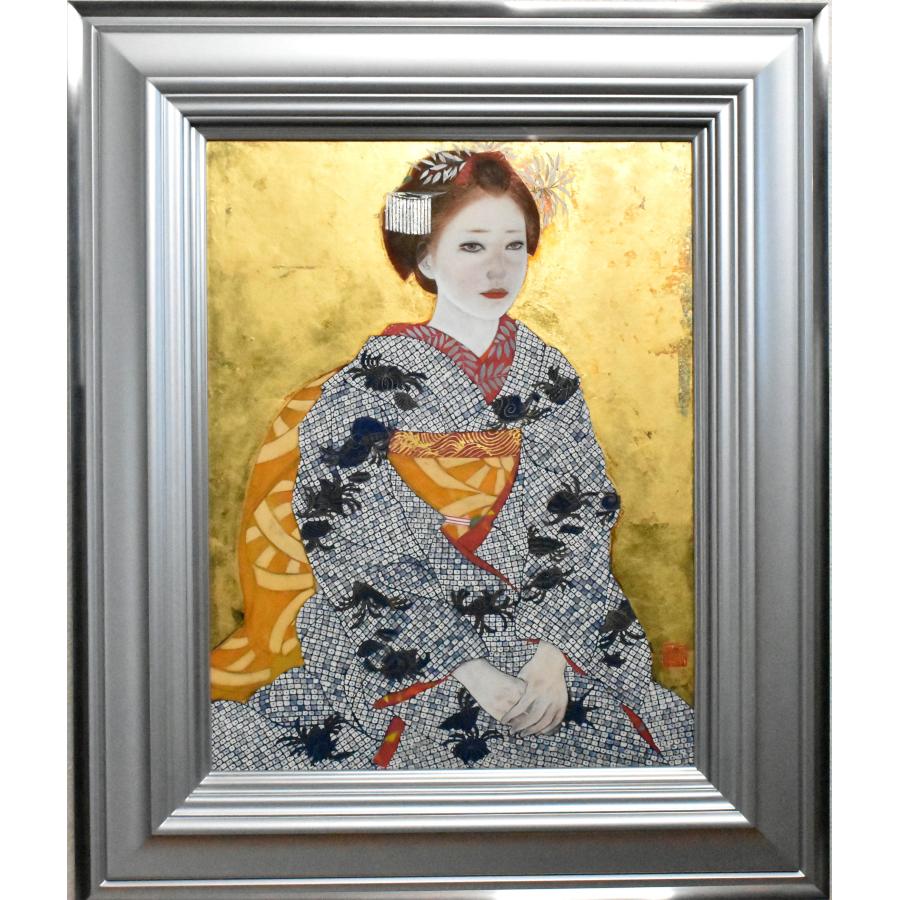 【真作保証】俵正論 油彩画「日本の原風景」（日動画廊取扱証明書付） 真作保証】俵正論 油彩画「日本の原風景」（日動画廊取扱証明