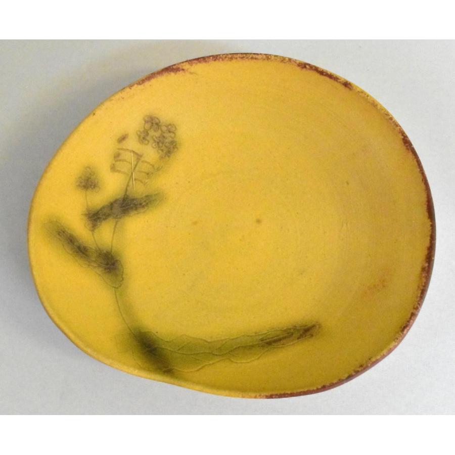 北田耕治「黄瀬戸皿 菜の花紋」春の息吹を感じる逸品 : Gallery一輪の