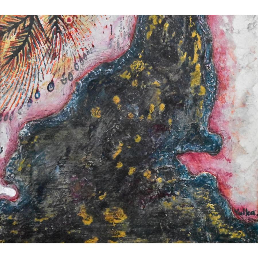 絵画　ミクストメディア　Ｆ４　漂う Amazon.co.jp: 広森雄『三春滝桜(P10号)』ミクストメディア 静物