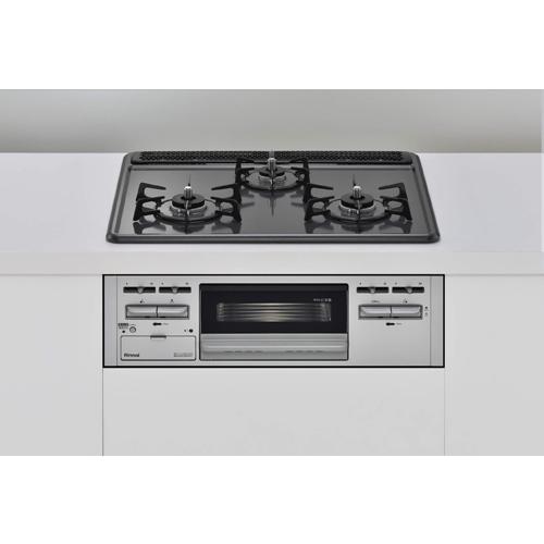 リンナイ ビルガスコンロ RB32M4HSW 都市ガス使用 リンナイ（Rinnai） ビルトインガスコンロ RB32AM4H2S-BW 13A (都市