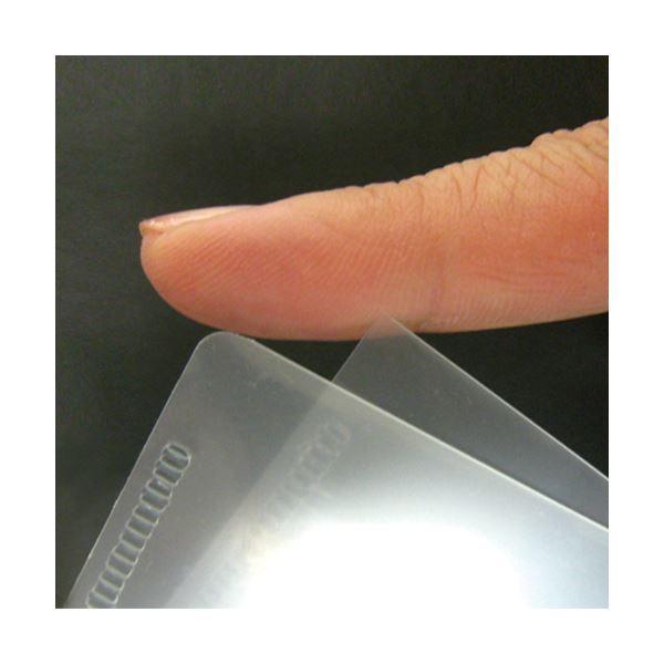（まとめ） TANOSEE 再生クリアホルダー（角まる） A4 厚さ0.2mm クリア 1パック（100枚） 〔×4セット〕