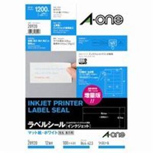 店舗ランキング商品 (業務用10セット) エーワン インクジェット用ラベル/宛名シール 〔A4/12面 100枚〕 28920