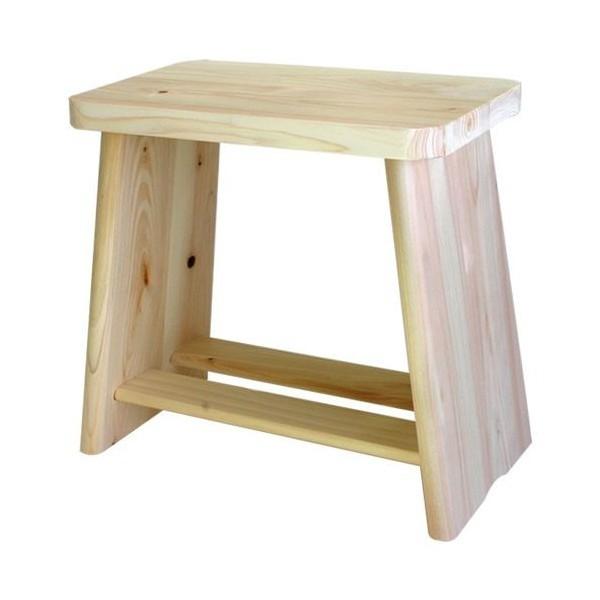 ひのき風呂椅子(バスチェア/檜製腰掛け) 大 幅31cm×奥行18cm×高さ28cm 木製 日本製｜net-plaza