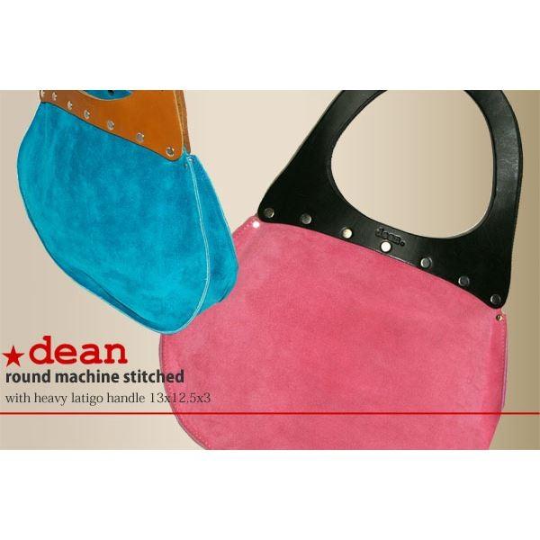 日本の人気ファッション dean（ディーン） round machine ハンドバッグ ピンク ハンドル／黒