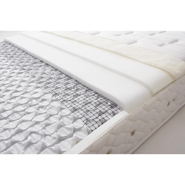 日本ベッド〕 ポケットコイルマットレス 〔ウール入り ソフト