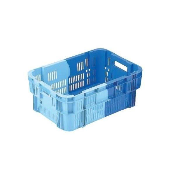 〔5個仕掛ける〕 御役目用容れものボックス席/食料雑貨類用容れもの 〔NF-M215B〕 暗然たる青碧/青碧 材質：PP 家具、インテリア-プラケース、押入れ収納-収納ケース