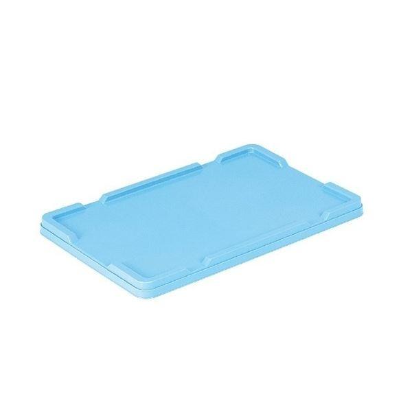 〔20個仕掛ける〕 御役目用容れものボックス席/食料雑貨類用容れもの 〔フタのみ単品 NF-M33用蓋〕 青碧 材質：PP プラケース、押入れ収納-収納ケース-家具、インテリア