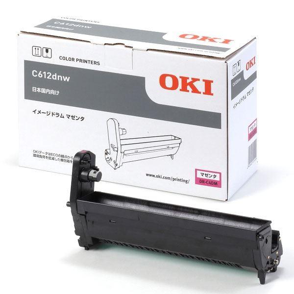 まとめ） 〔純正品〕 OKI DR-C4DM イメージドラム マゼンタ 〔×3セット