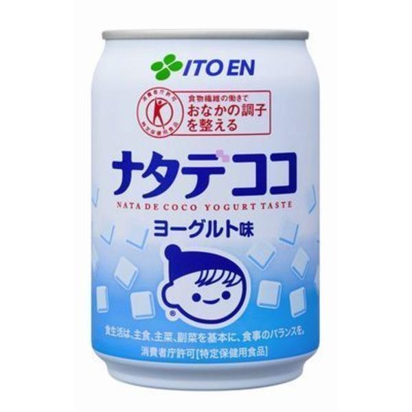 〔まとめ買い〕伊藤園 ナタデココ ヨーグルト味 缶 280g×48本(24本×2ケース)〔代引不可〕｜net-plaza