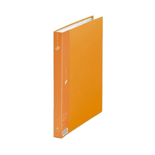 (まとめ）プラス クリアーファイルスーパーエコノミータイプ A4タテ 40ポケット 背幅25mm イエロー FC-124EL 1セット(10冊)〔×3セット〕