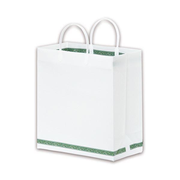 (まとめ) 日生化学 エコパールバッグ M ヨコ320×タテ350×マチ幅150mm フラワ-リボン15 1パック（10枚） 〔×5セット〕