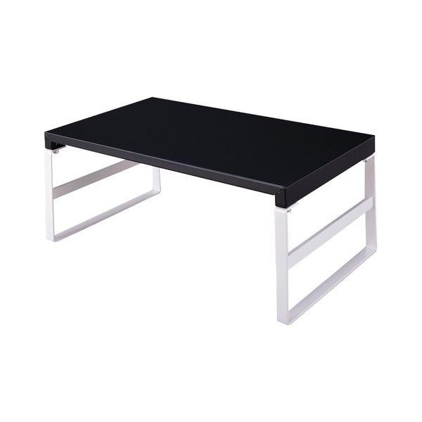 (まとめ) リヒトラブ 机上台 ハイタイプ W390×D250×H160mm 黒 A-7331-24 1台 〔×5セット〕