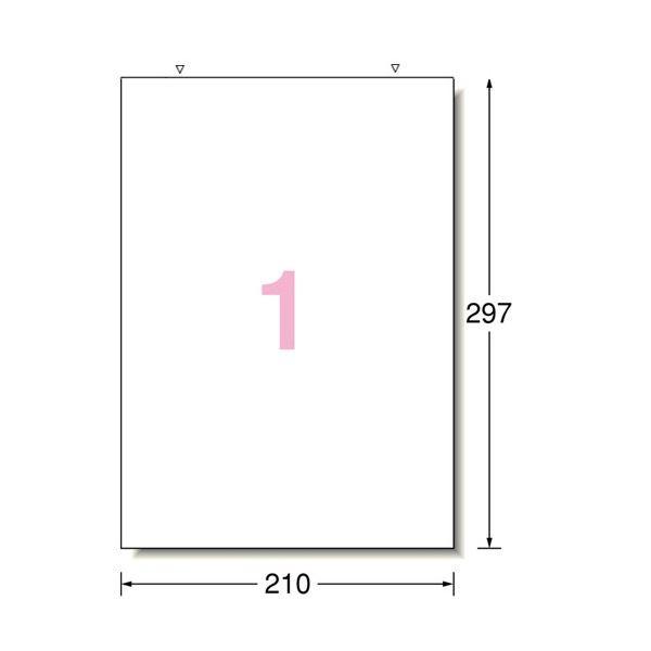 まとめ) ヒサゴ エコノミーラベル A4 ノーカット ELM001 1冊（100