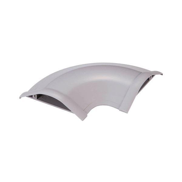 (まとめ) エレコム モール接続ユニット 平面曲がり 幅60mm用 グレー LD-GAM47／LG 1個 〔×30セット〕