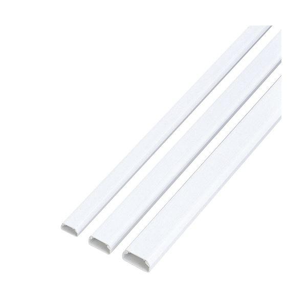 (まとめ) エレコム フラットモール テープ付 幅26mm×長さ1m ホワイト LD-GAF3/WH 1本 〔×30セット〕